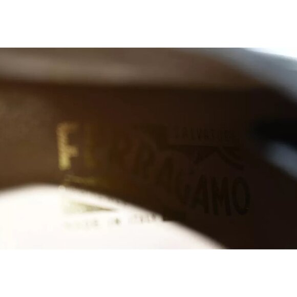 $650 SALVATORE FERRAGAMO SUEDE LEATHER LACE UP BOOTIE HEEL BLACK 11 B (SE38) - Picture 3 of 8